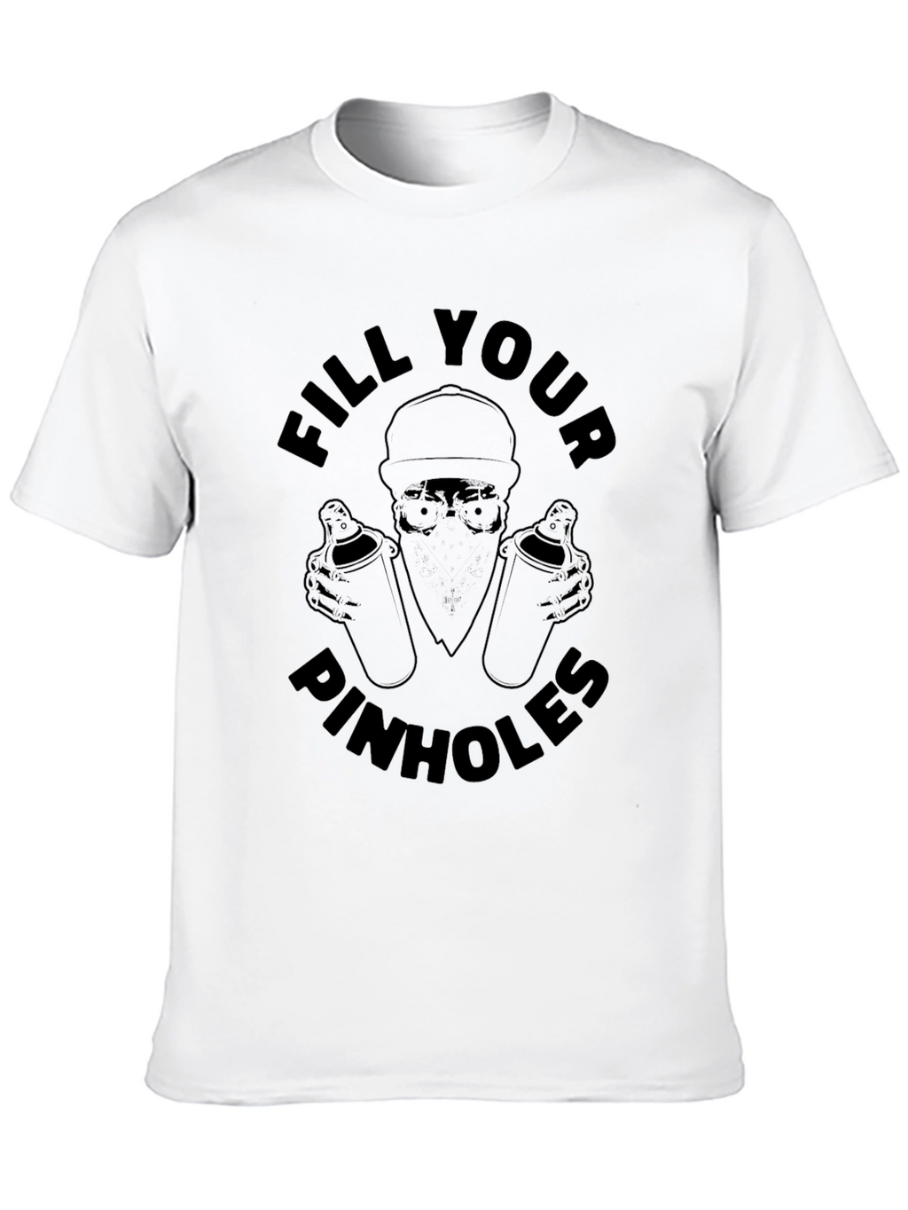 Fill Your Pinhole Graphic Tee - Black