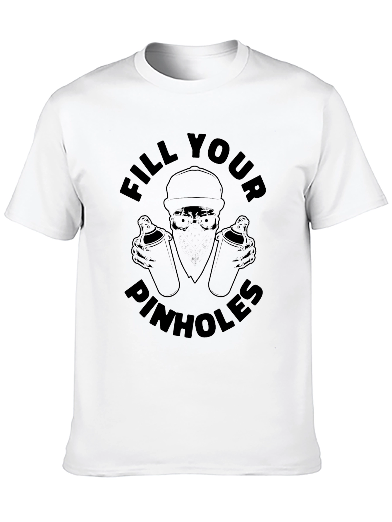 Fill Your Pinhole Graphic Tee - Black