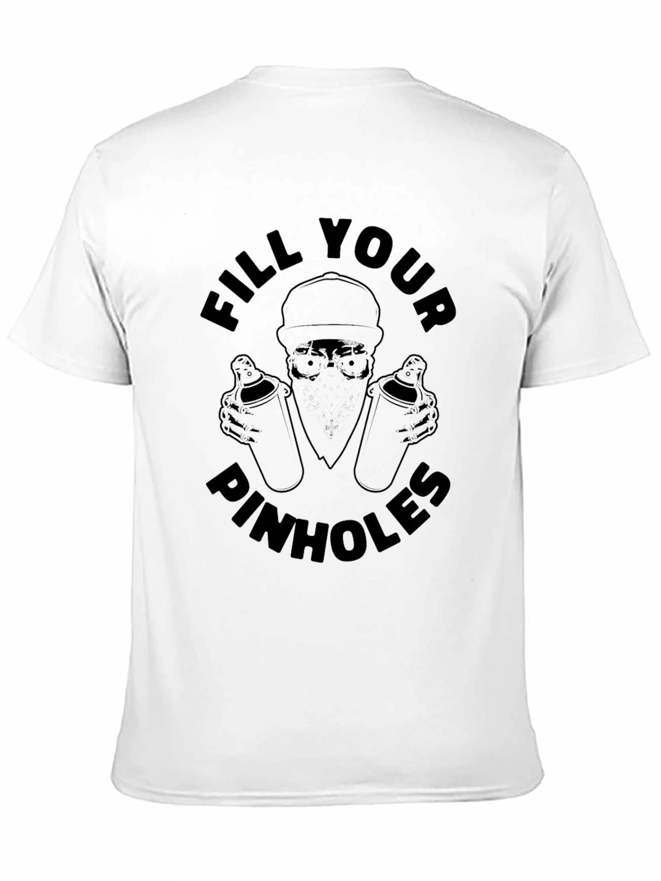 Fill Your Pinhole Graphic Tee - Black