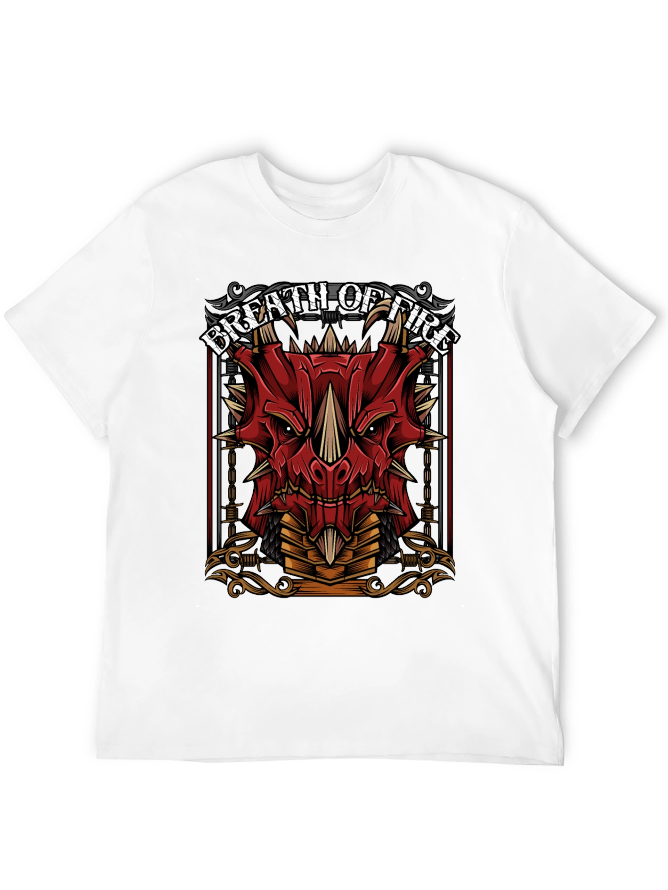 Breath of Fire Dragon Graphic Tee - Black