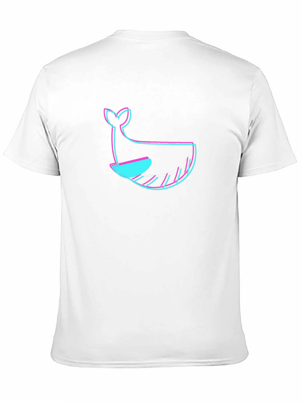 Black T-Shirt with Whale Graphic