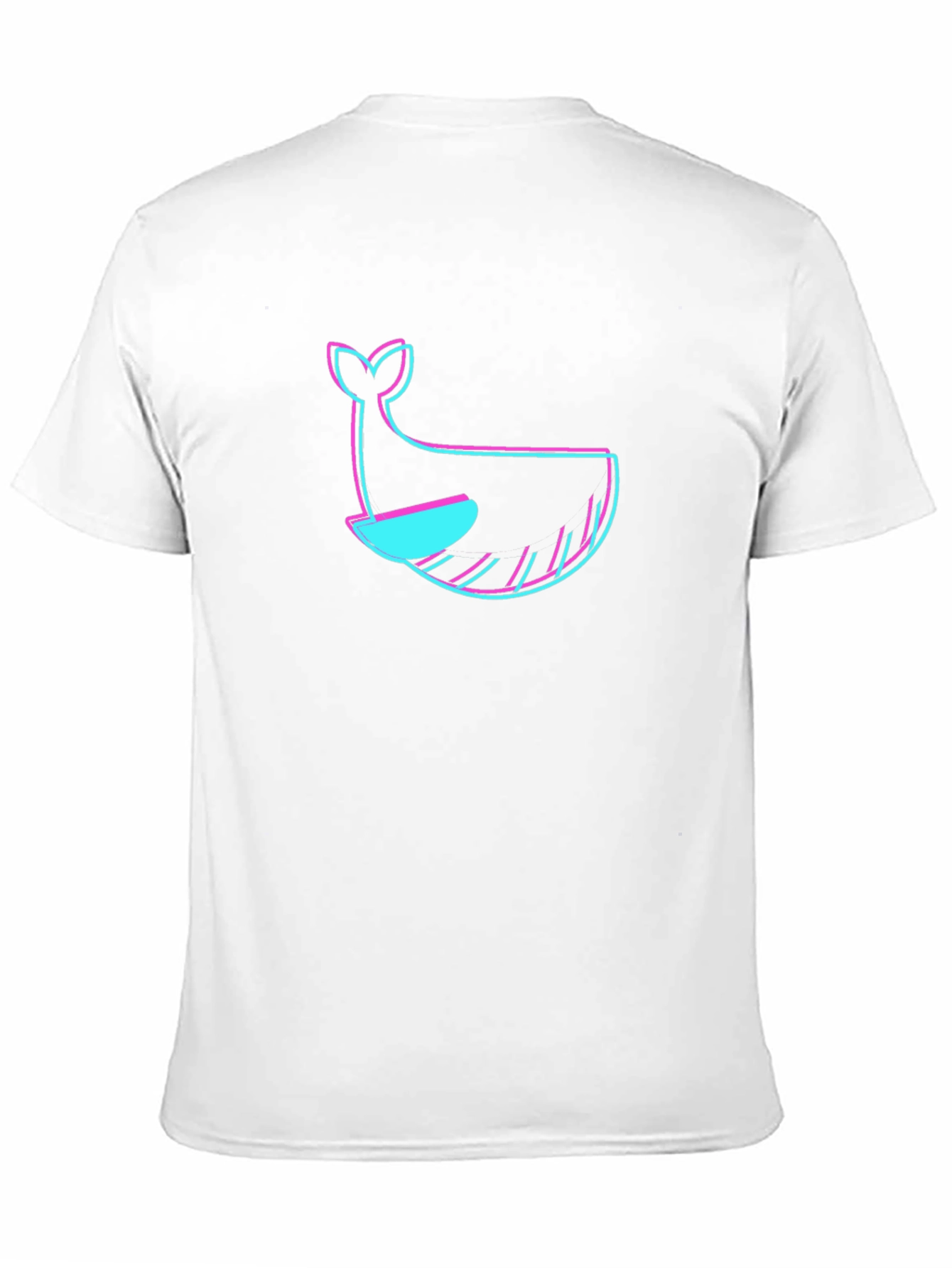 Black T-Shirt with Whale Graphic