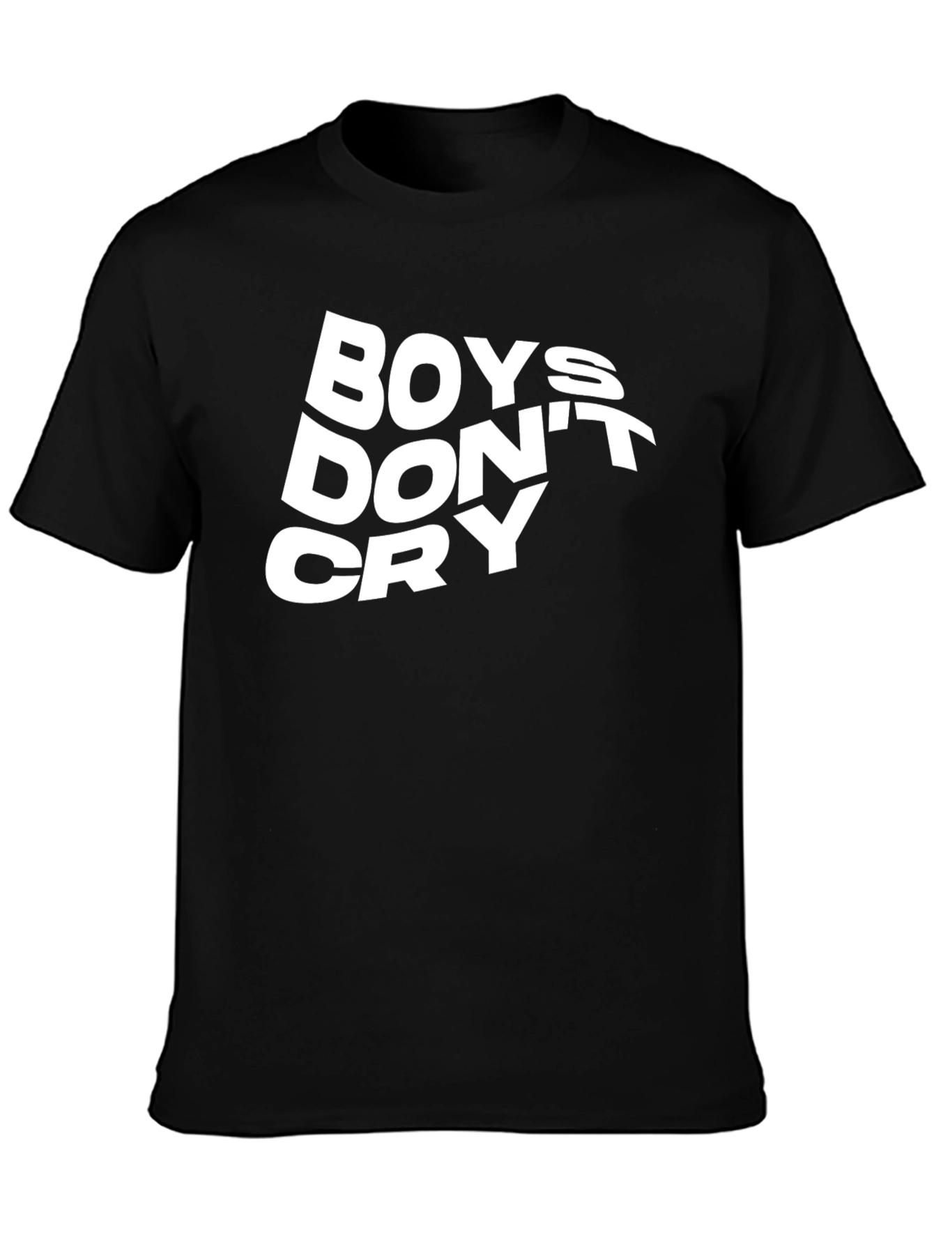 Boys Dont Cry Graphic Tee - Classic Black