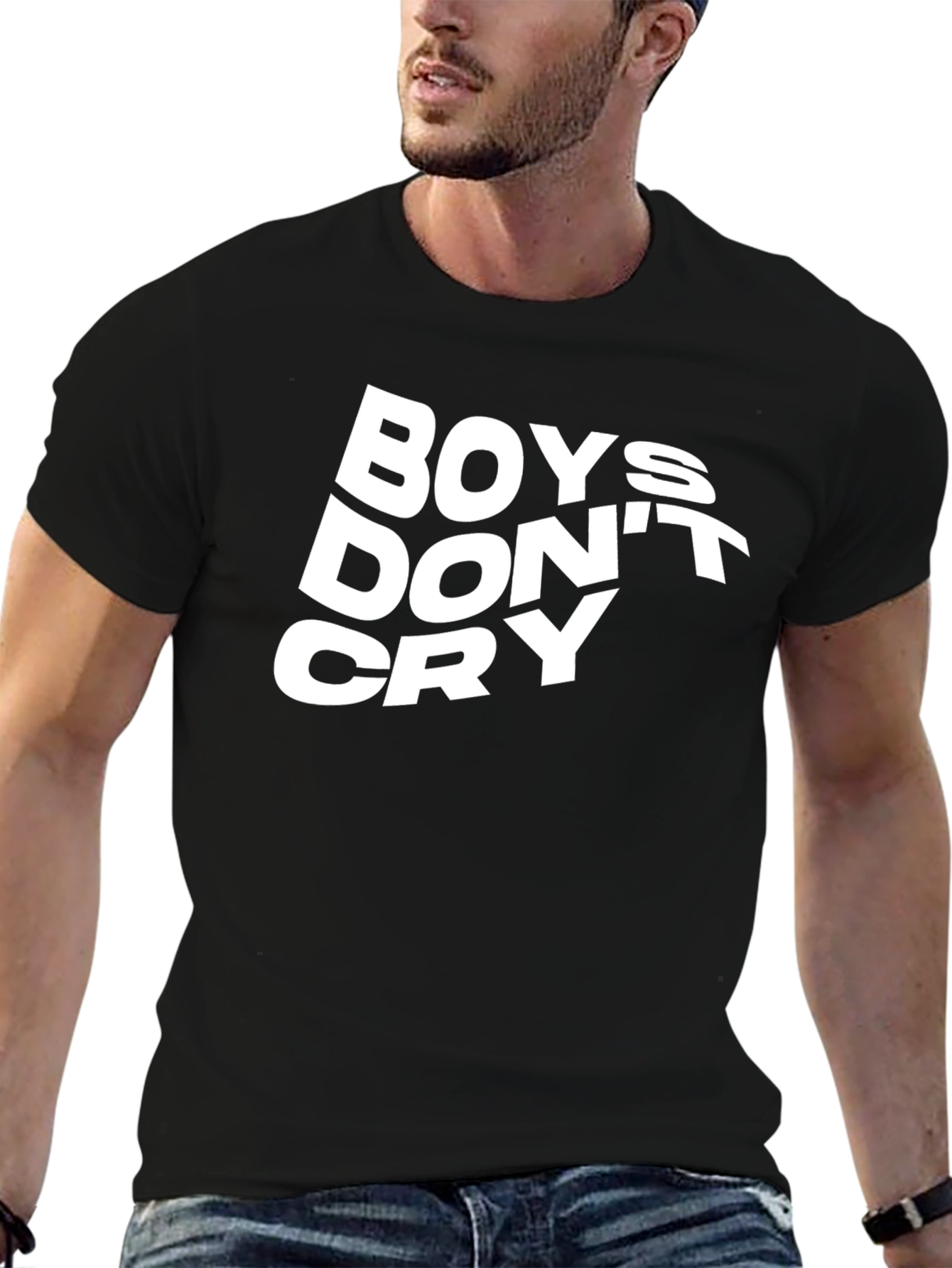 Boys Dont Cry Graphic Tee - Classic Black