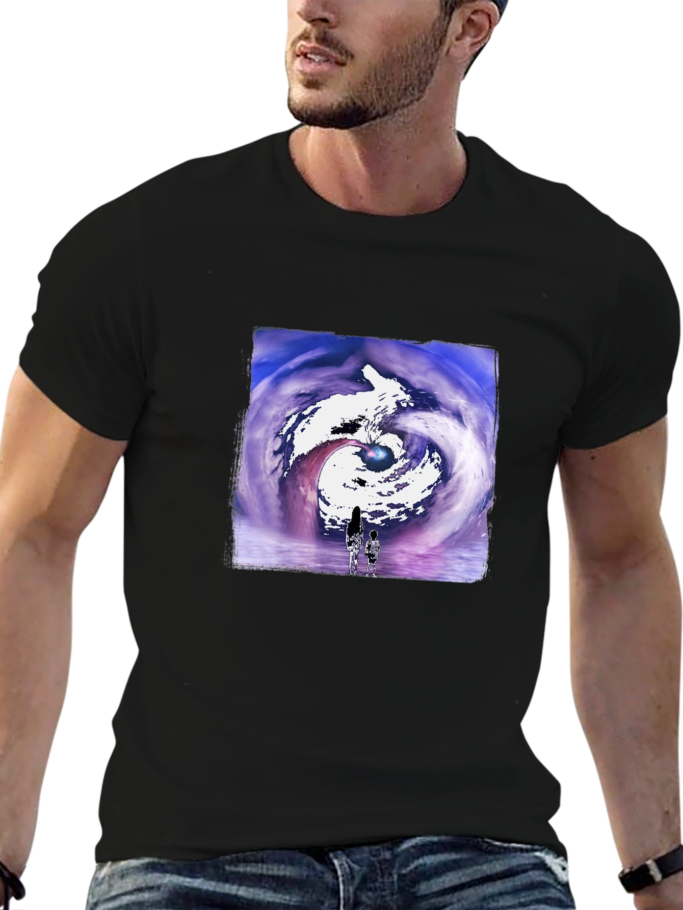 Artistic Vortex Graphic T-Shirt