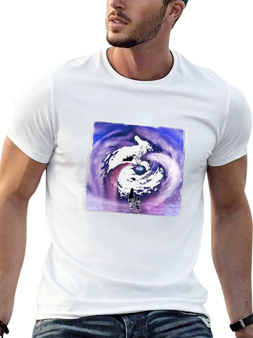 Artistic Vortex Graphic T-Shirt
