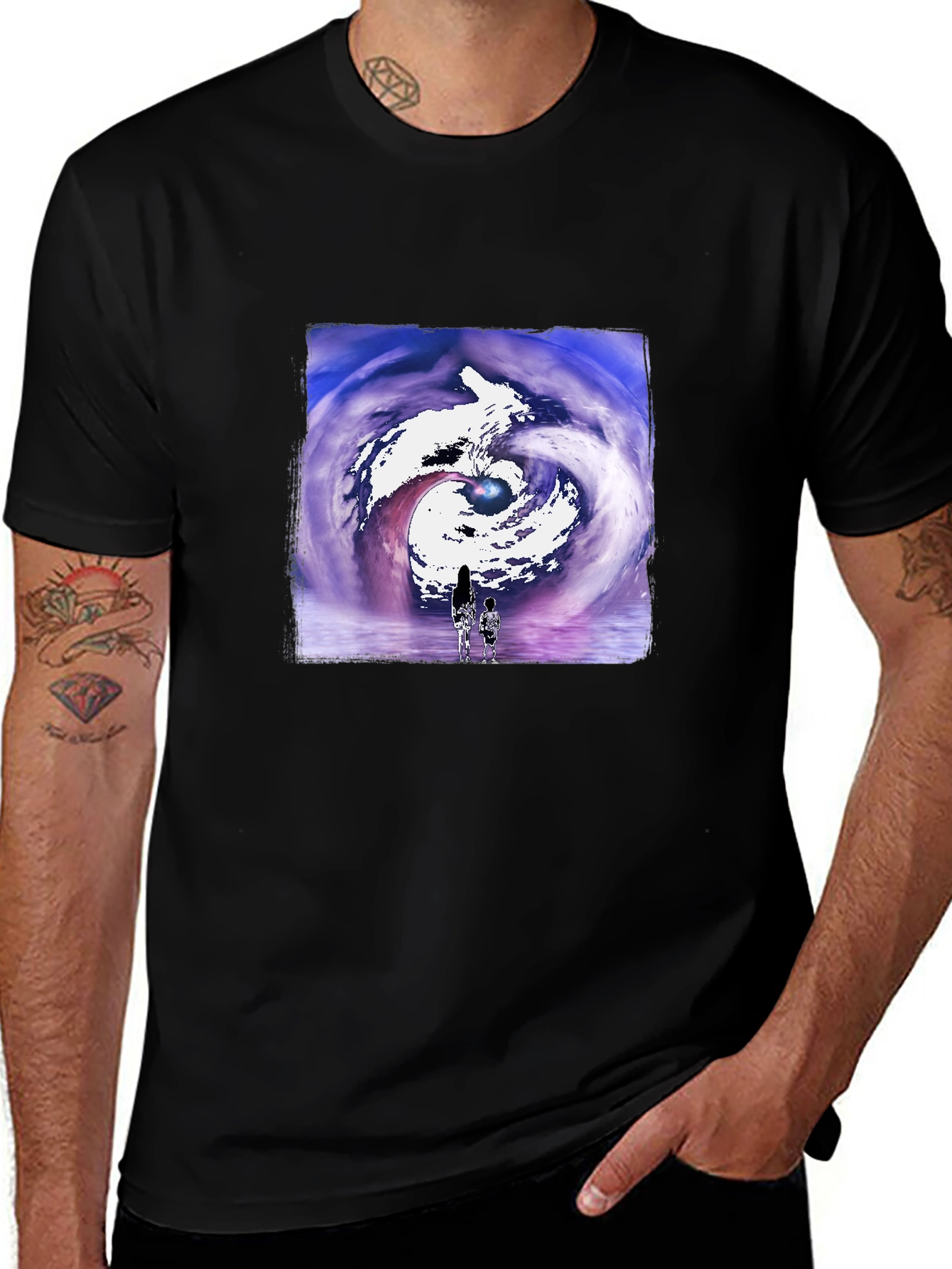 Artistic Vortex Graphic T-Shirt