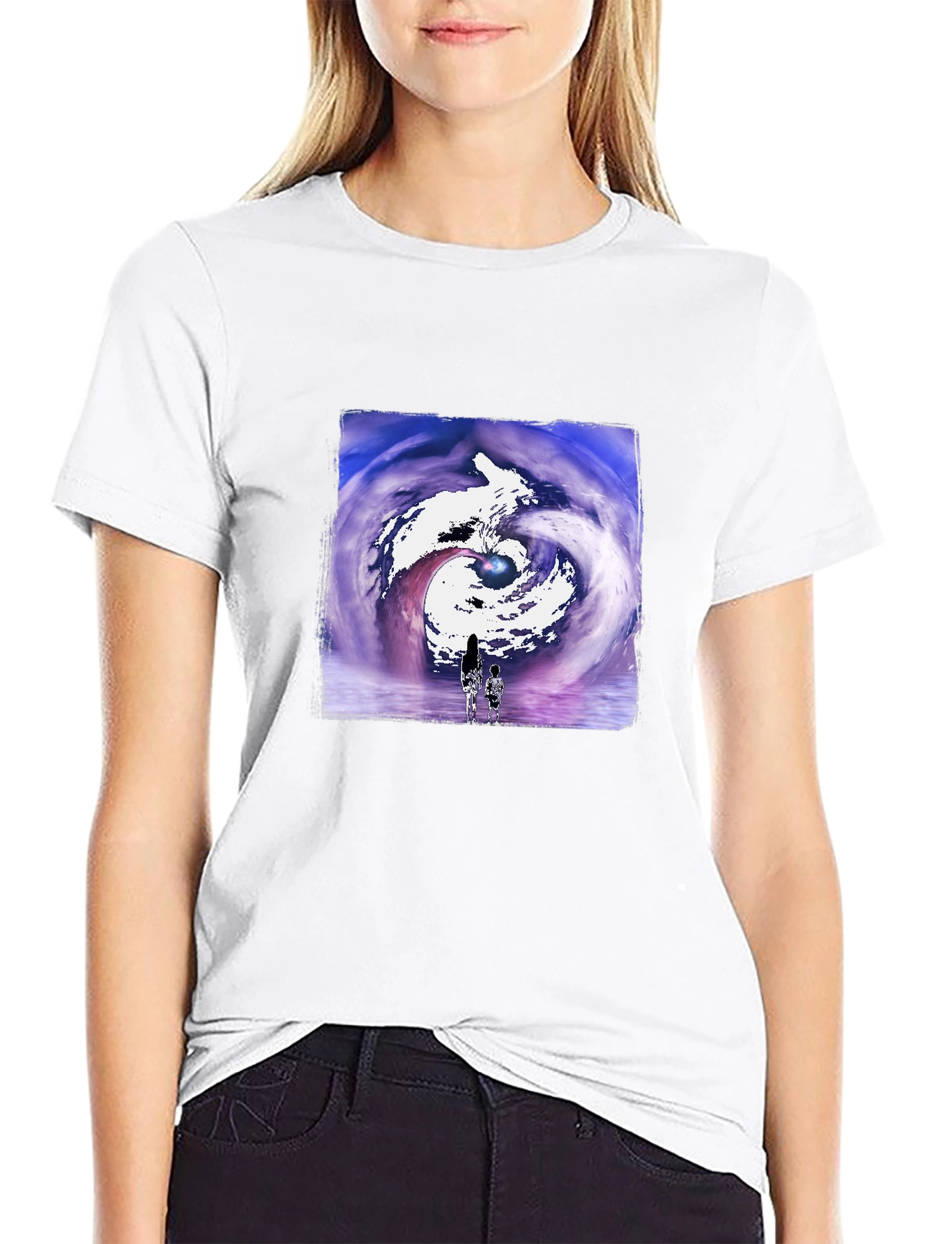 Artistic Vortex Graphic T-Shirt