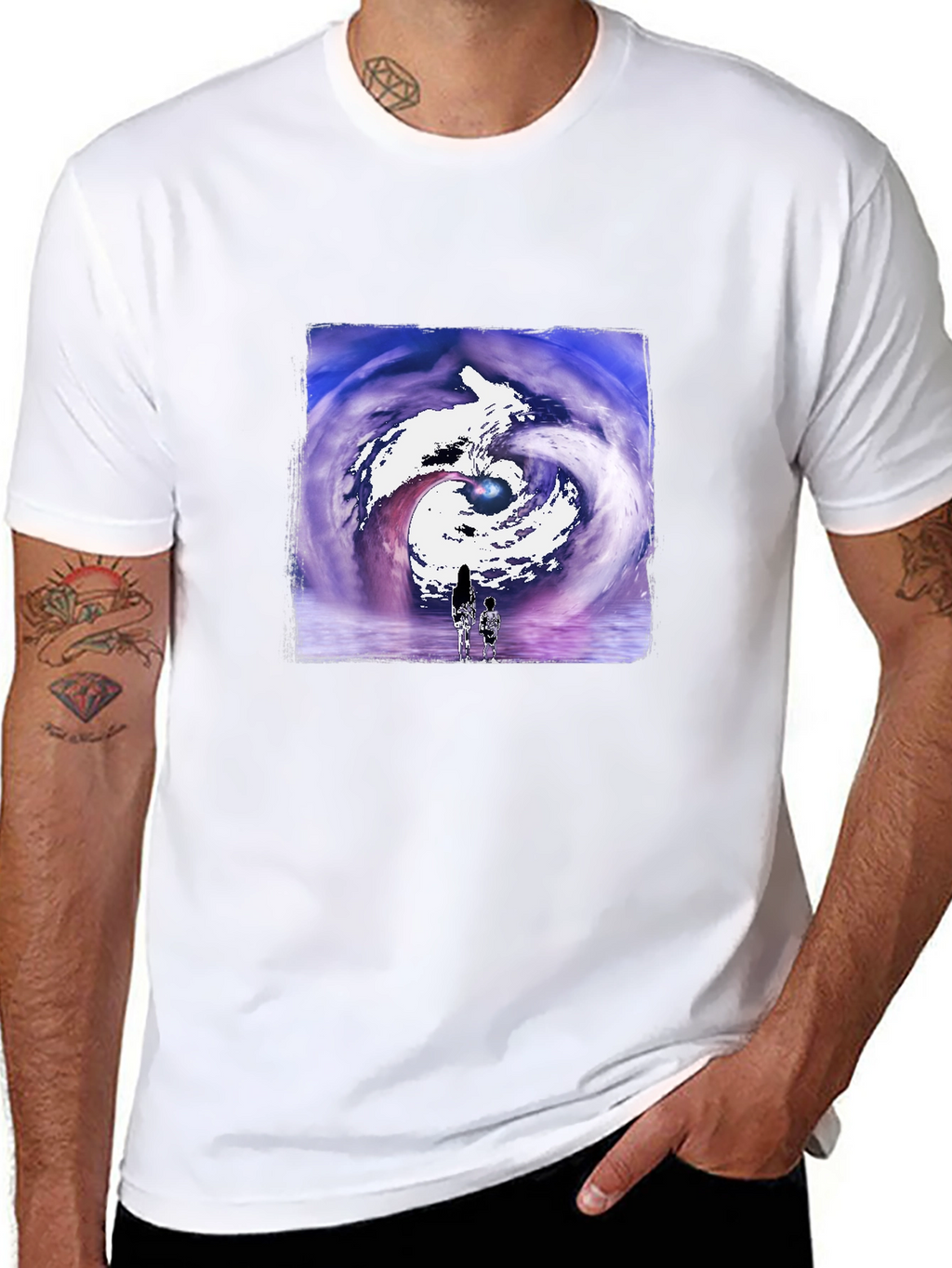 Artistic Vortex Graphic T-Shirt