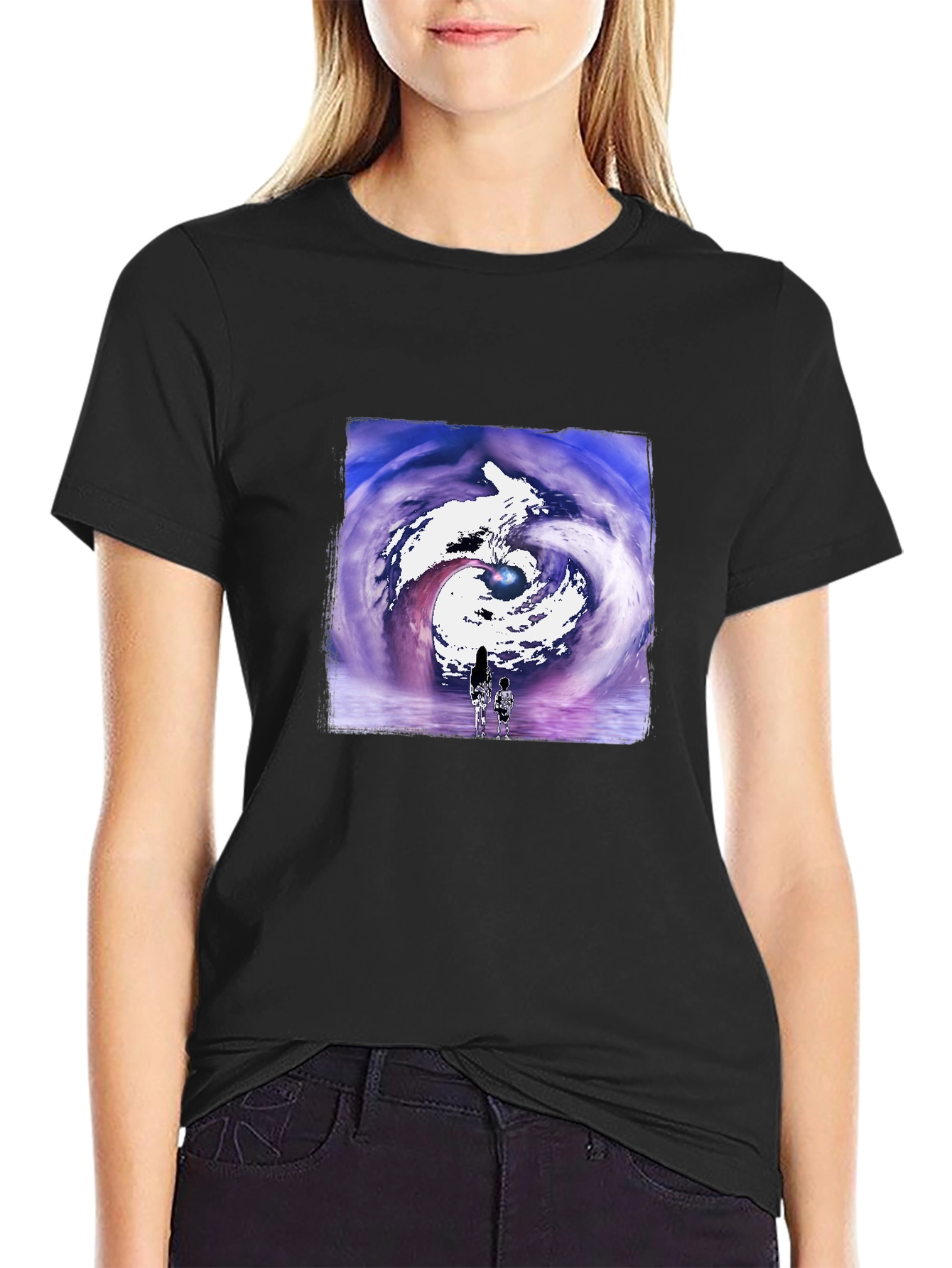 Artistic Vortex Graphic T-Shirt