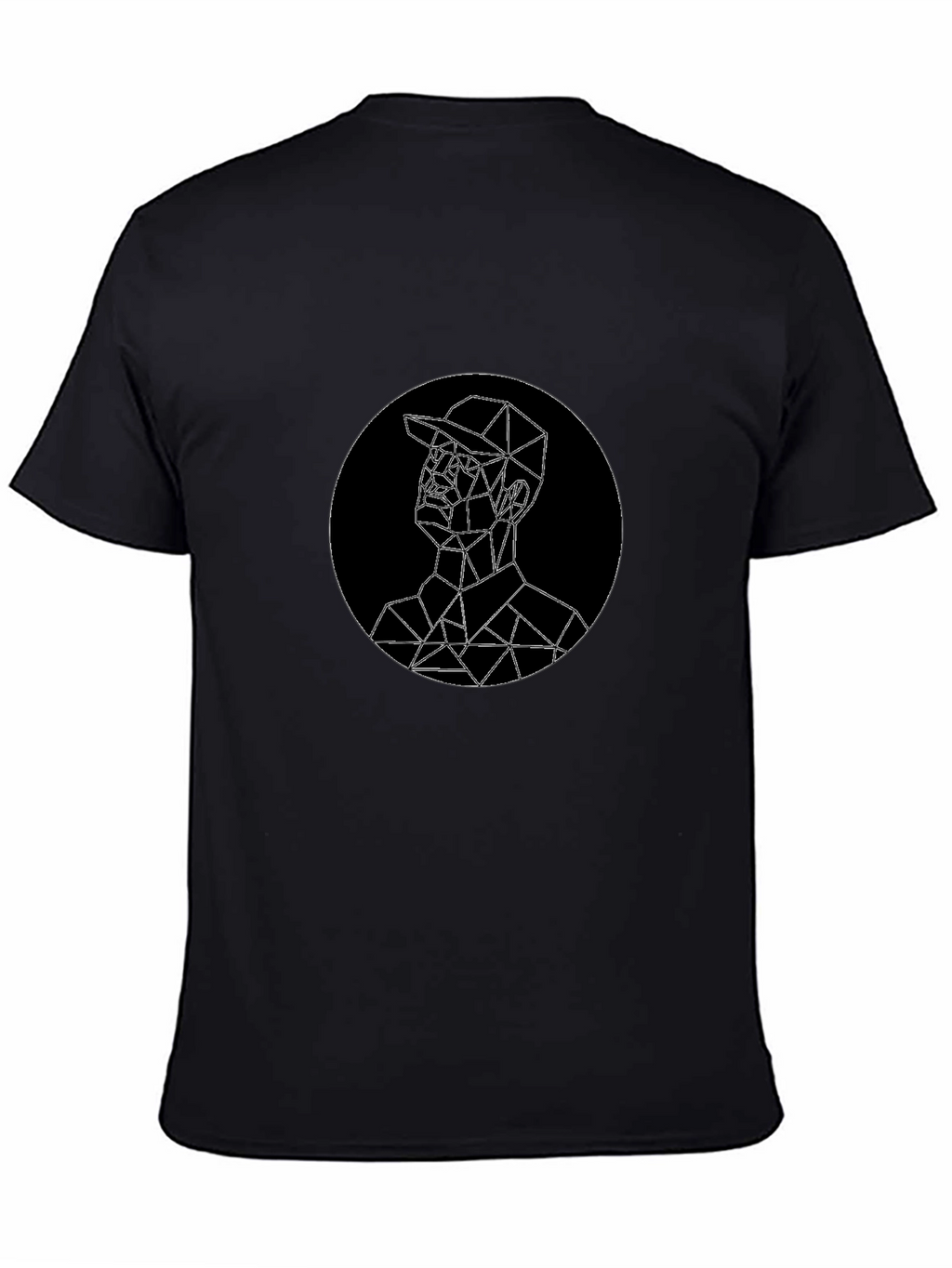 Geometric Man Graphic Tee - Modern Style