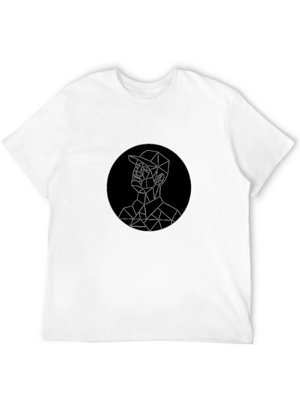 Geometric Man Graphic Tee - Modern Style