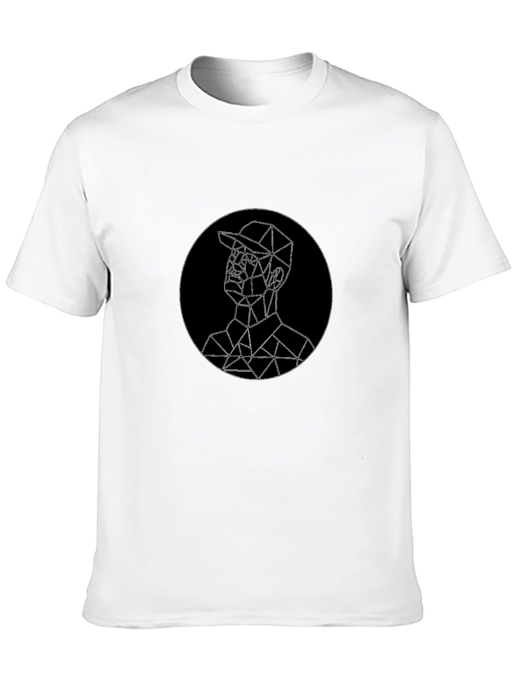 Geometric Man Graphic Tee - Modern Style