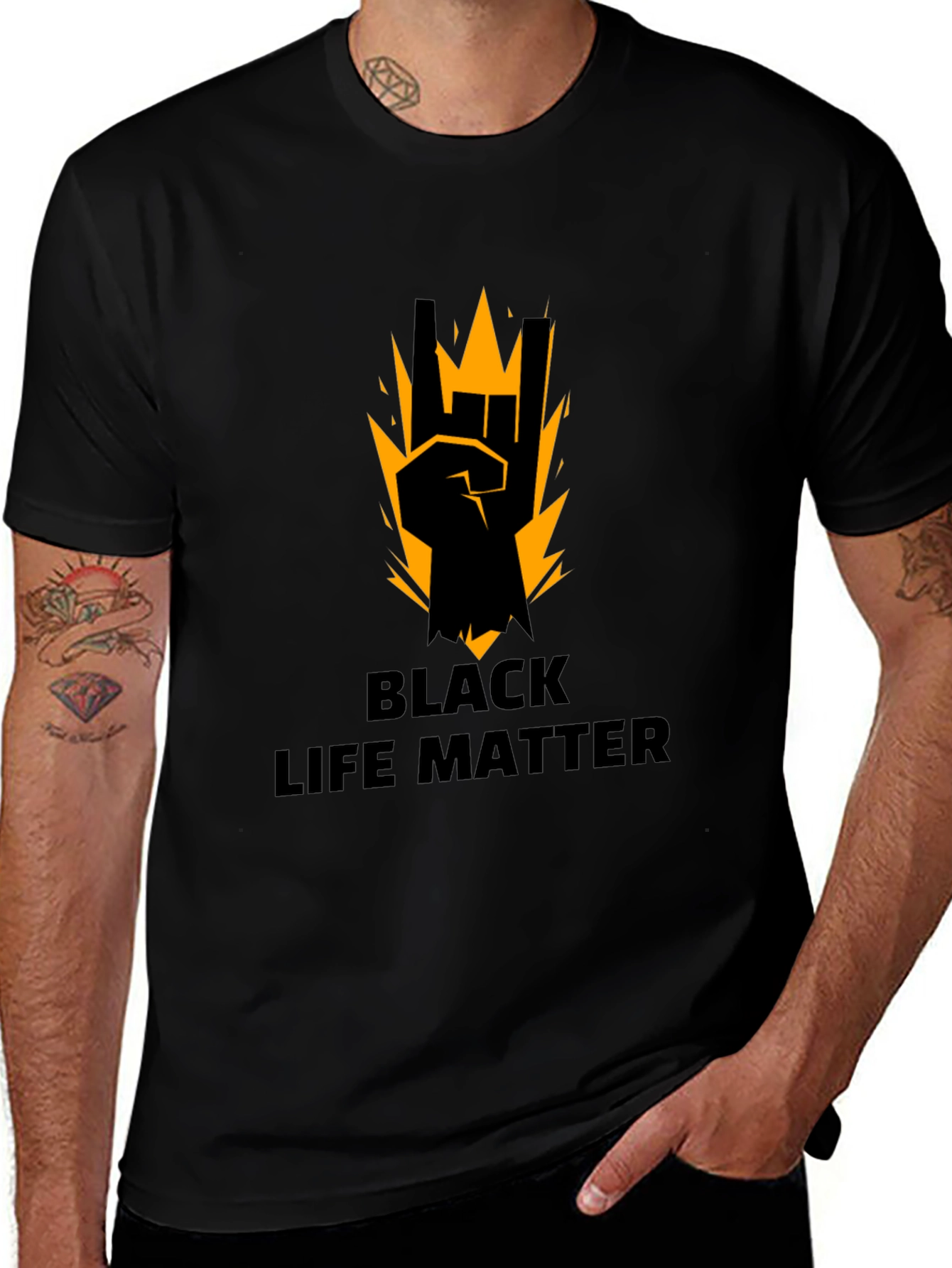 Black Lives Matter Graphic Tee - Mens
