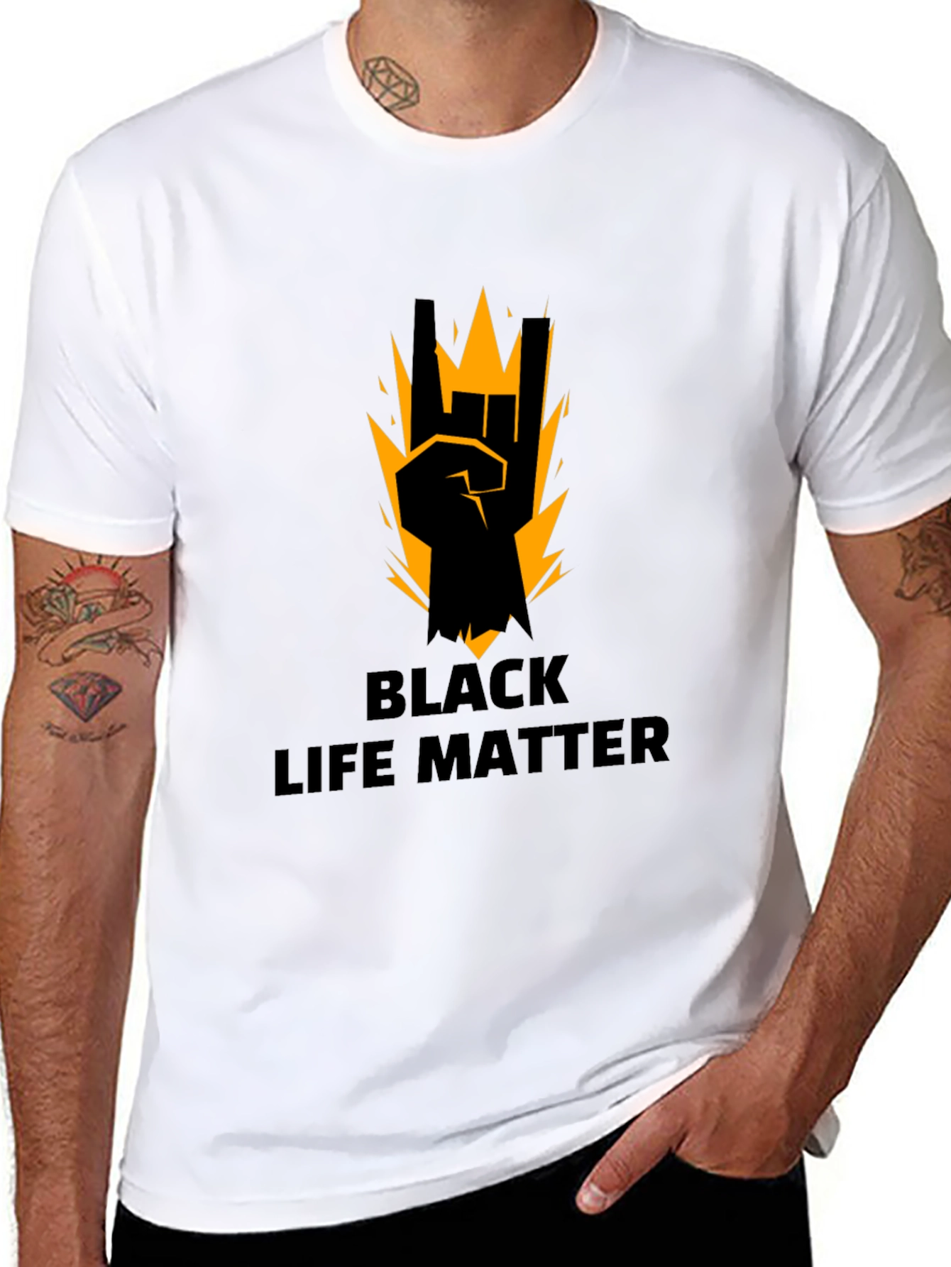 Black Lives Matter Graphic Tee - Mens