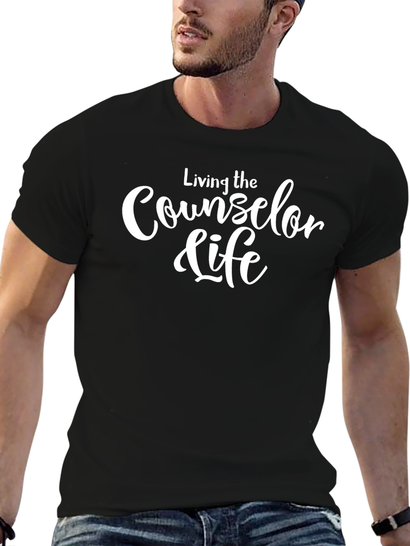 Counselor Life Tee - Black Casual T-Shirt