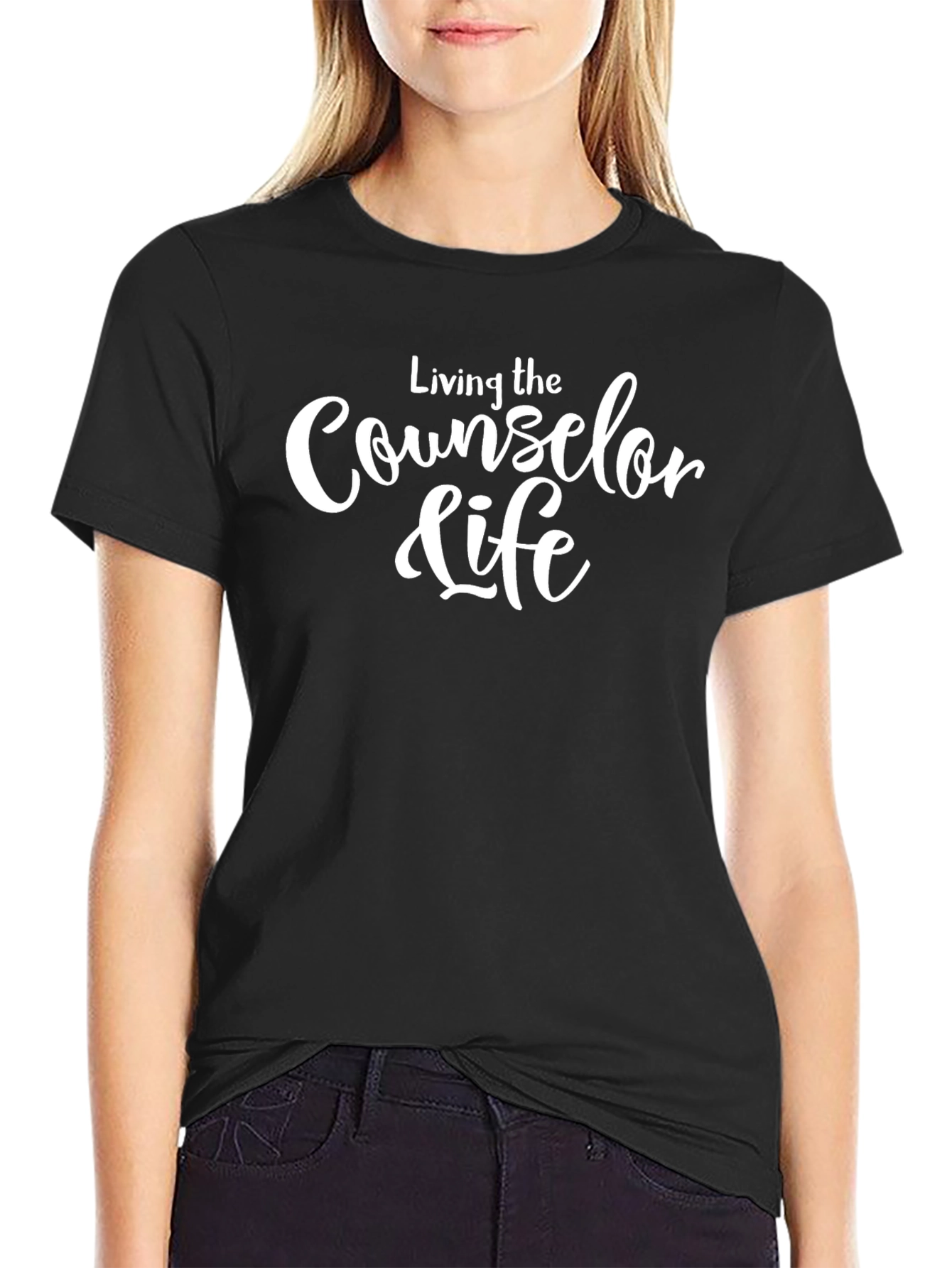 Counselor Life Tee - Black Casual T-Shirt