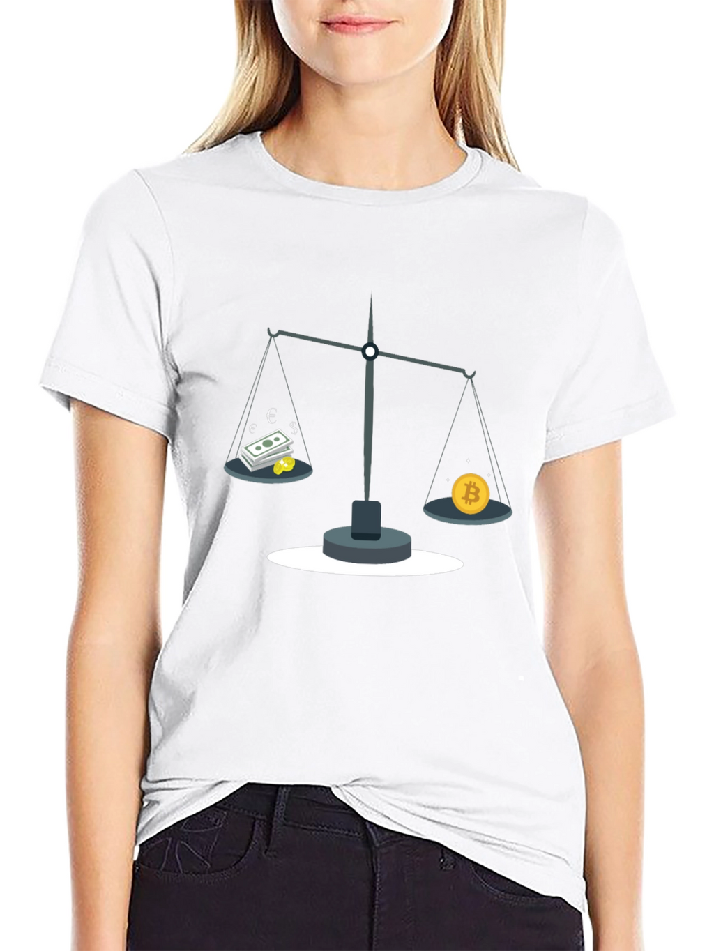 Bitcoin vs. Cash Balance T-Shirt