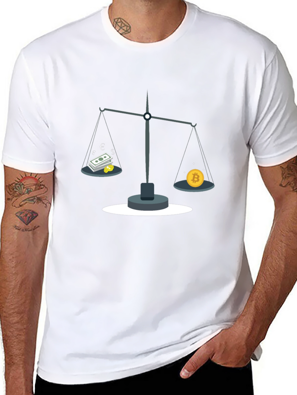 Bitcoin vs. Cash Balance T-Shirt
