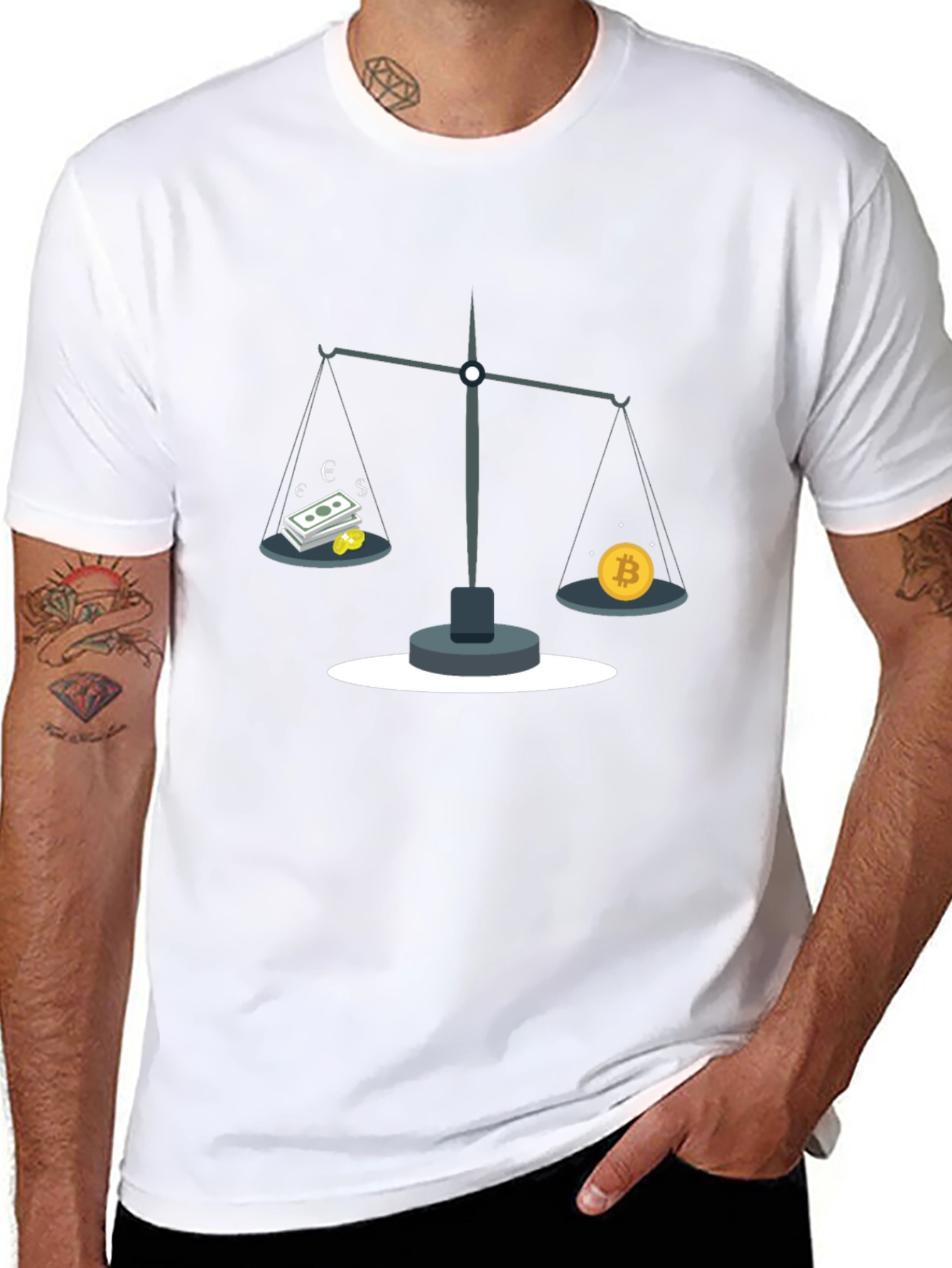 Bitcoin vs. Cash Balance T-Shirt