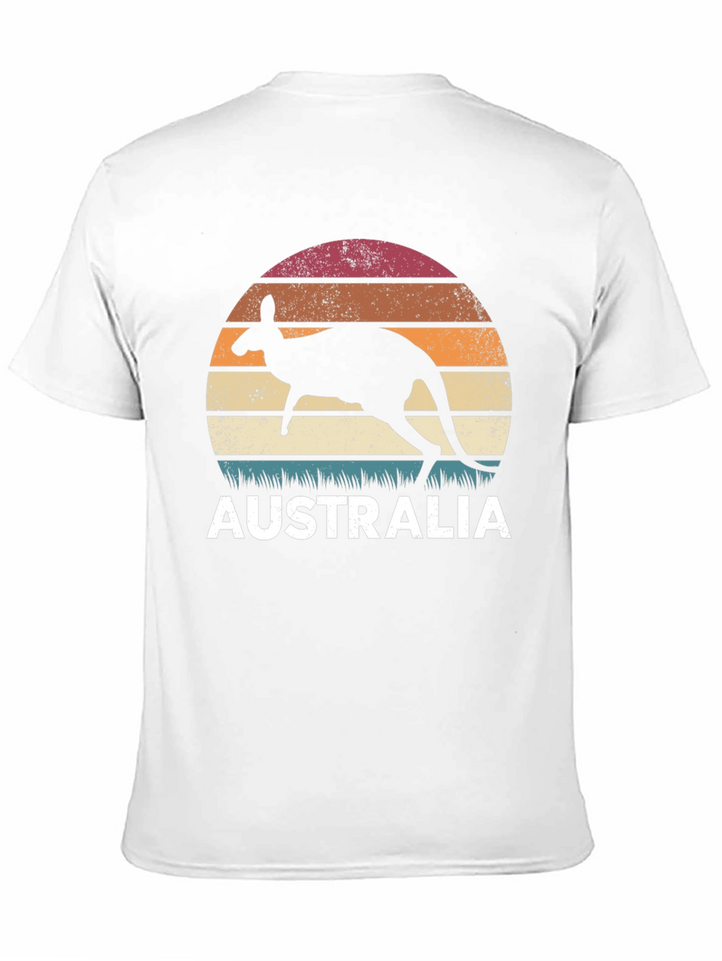 Australia Kangaroo Sunset Graphic T-Shirt
