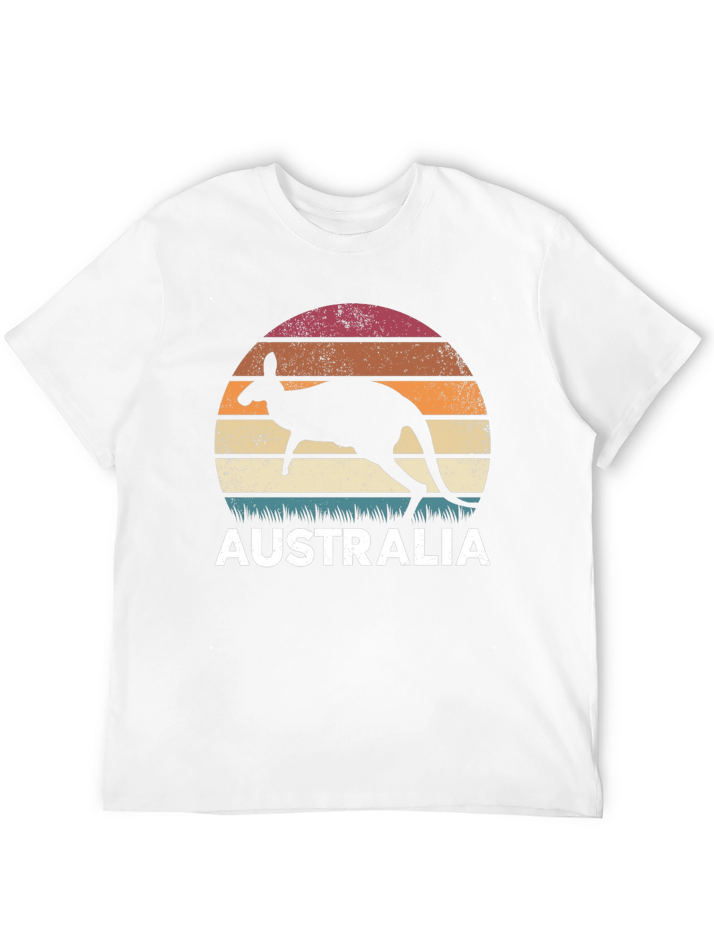 Australia Kangaroo Sunset Graphic T-Shirt