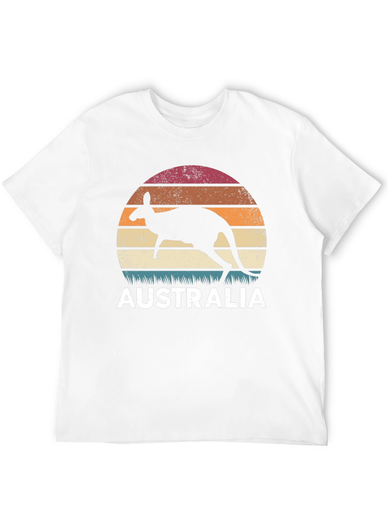 Australia Kangaroo Sunset Graphic T-Shirt