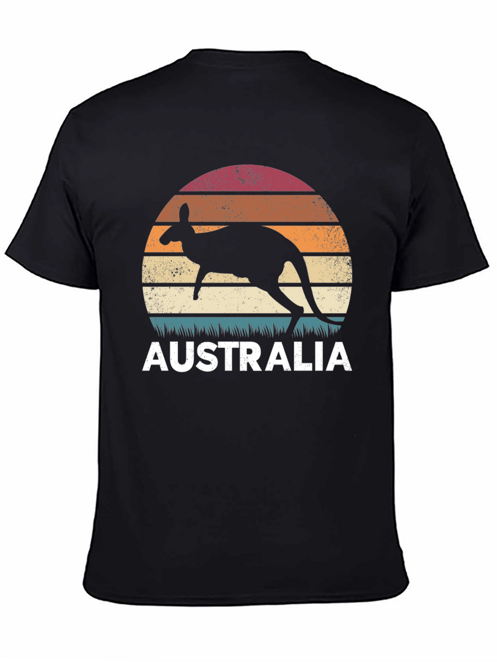 Australia Kangaroo Sunset Graphic T-Shirt
