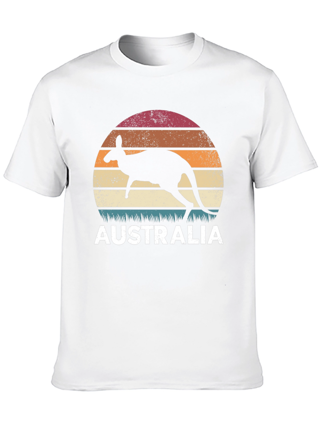 Australia Kangaroo Sunset Graphic T-Shirt