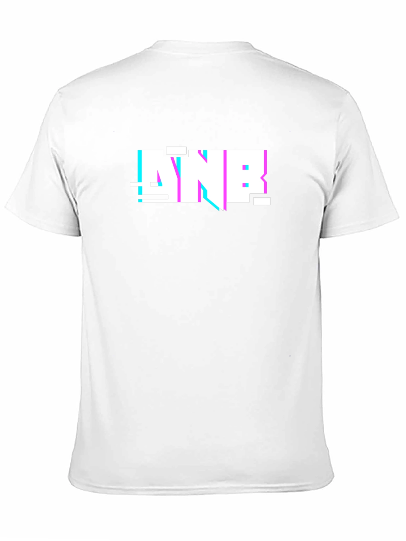 ANB Glitch Graphic Black Tee - Modern Casual Style