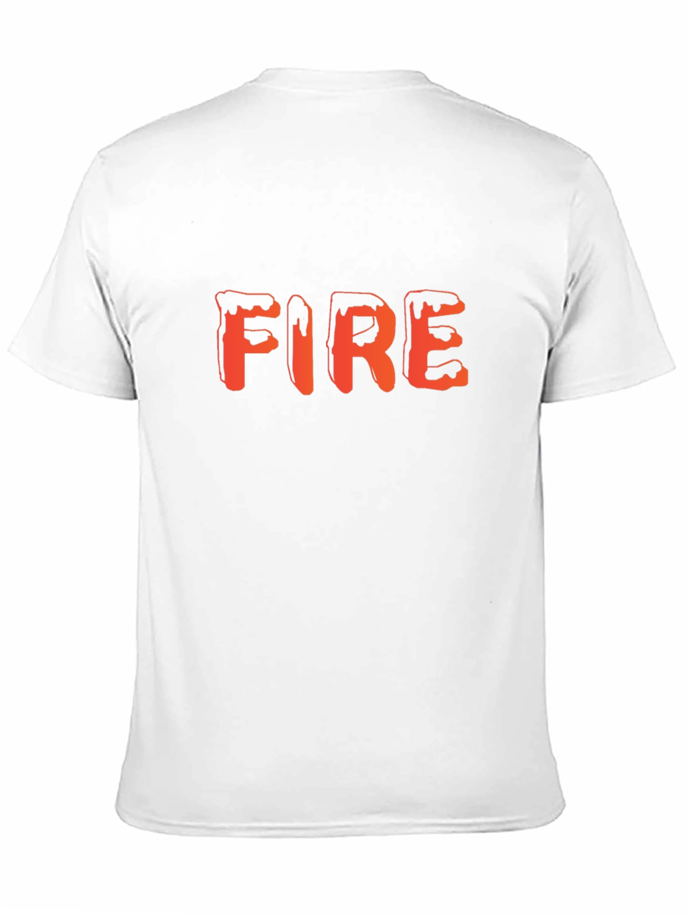 Fire Graphic Tee - Trendy Black T-Shirt