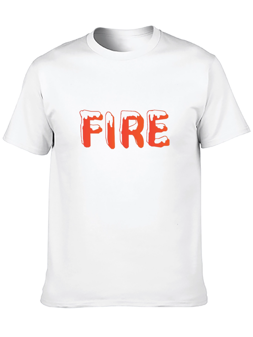 Fire Graphic Tee - Trendy Black T-Shirt