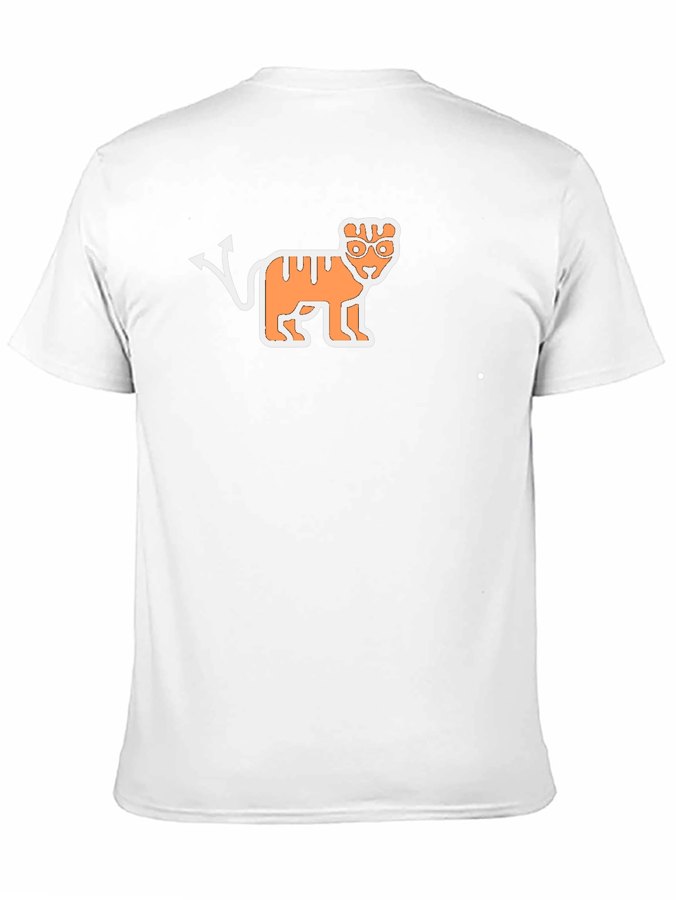 Devil Tiger Graphic Black T-Shirt