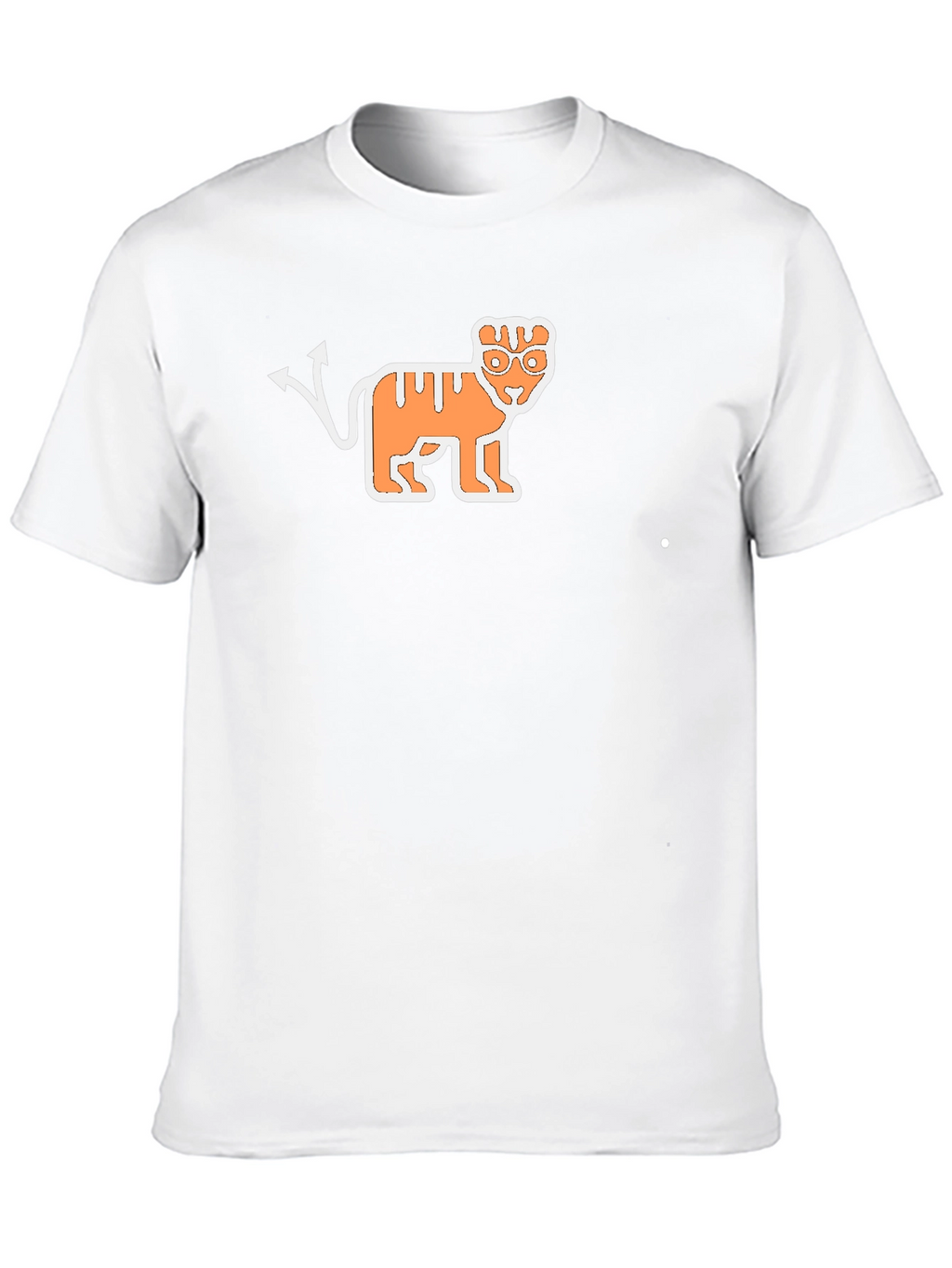 Devil Tiger Graphic Black T-Shirt