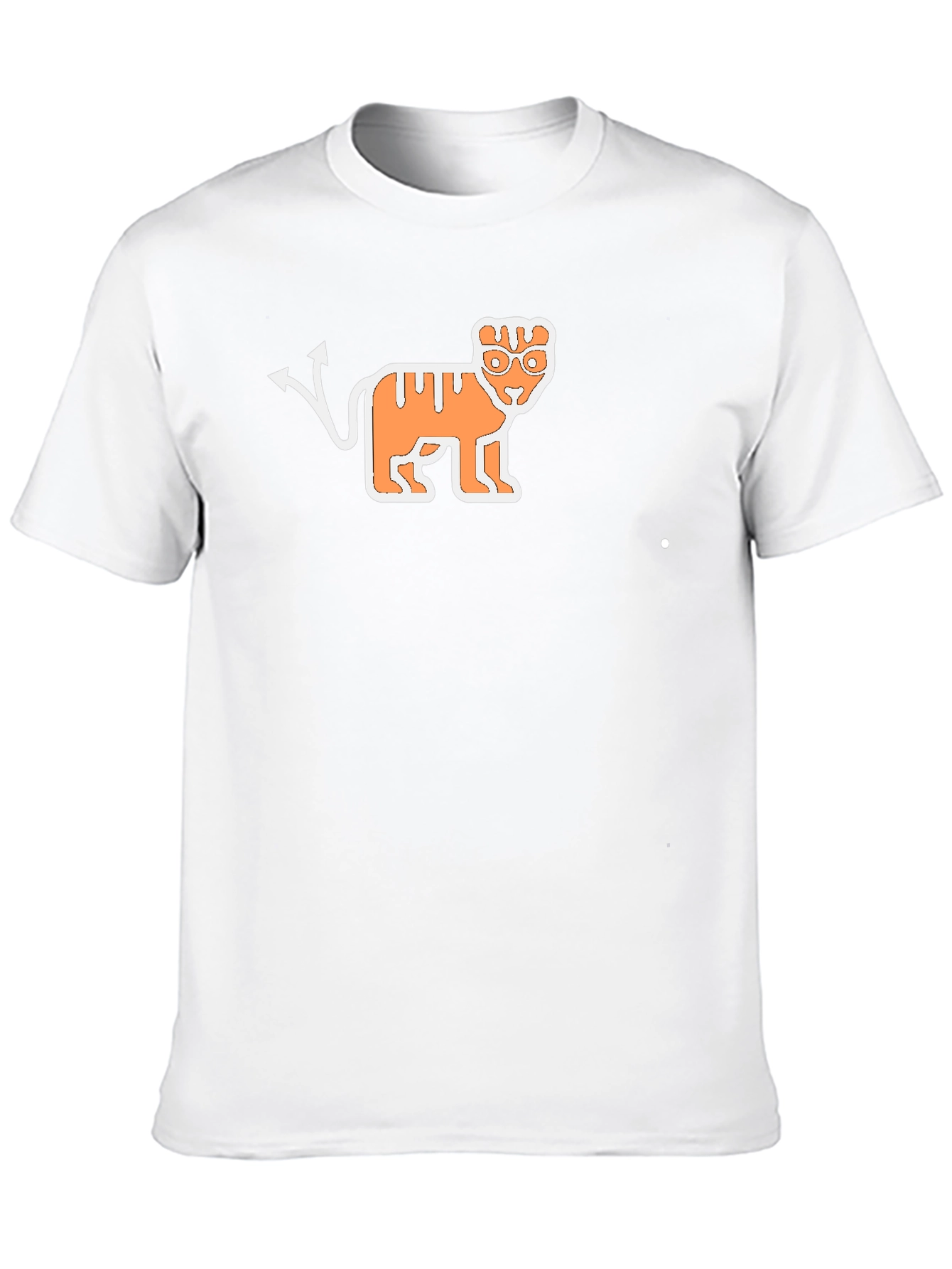 Devil Tiger Graphic Black T-Shirt