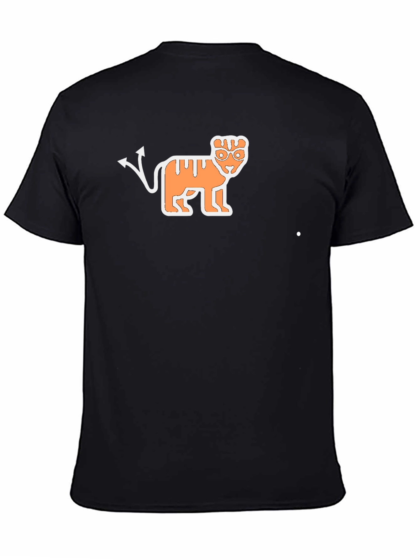 Devil Tiger Graphic Black T-Shirt