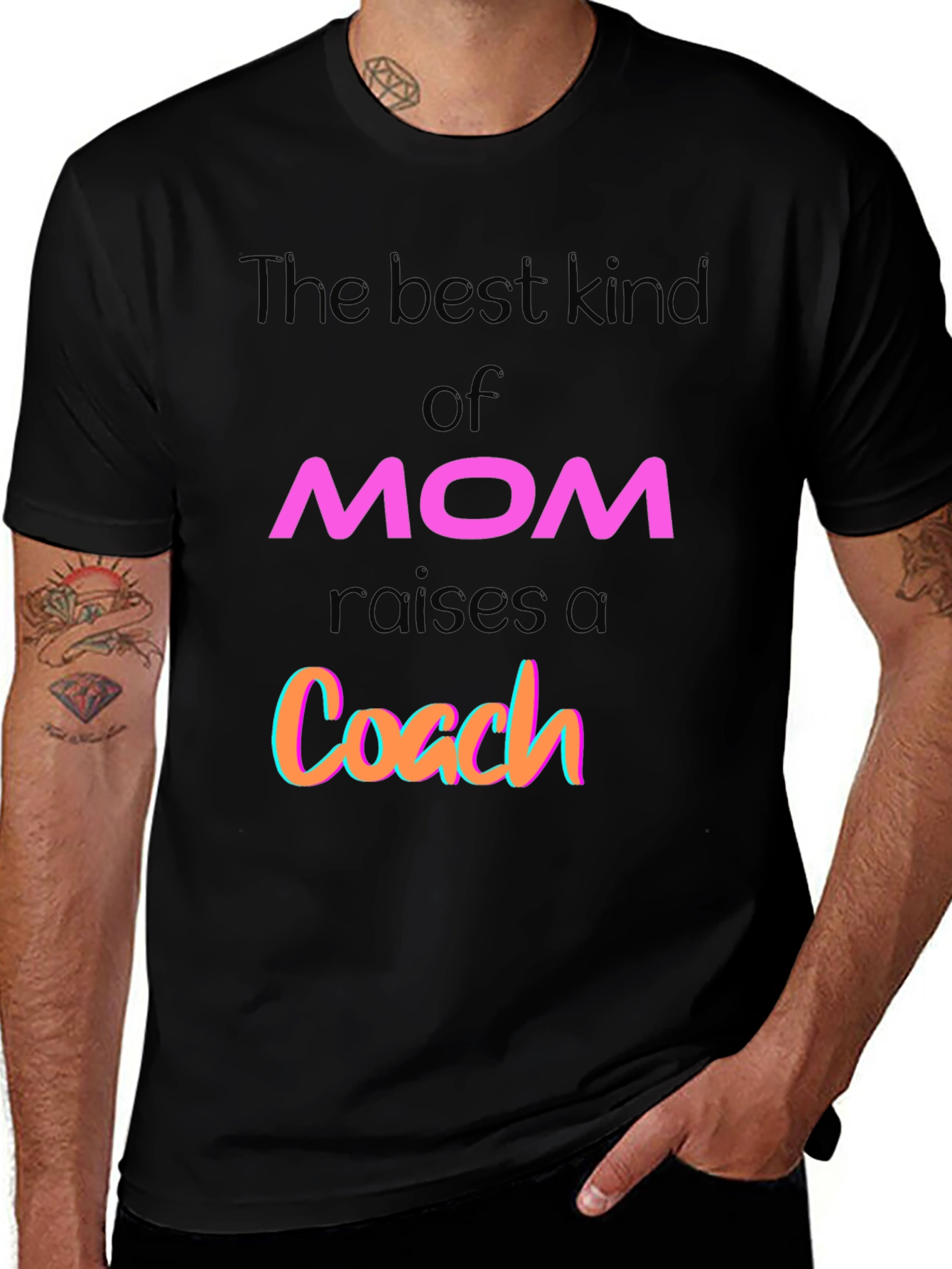 Best Kind of Mom Raises a Coach Graphic T-Shirt