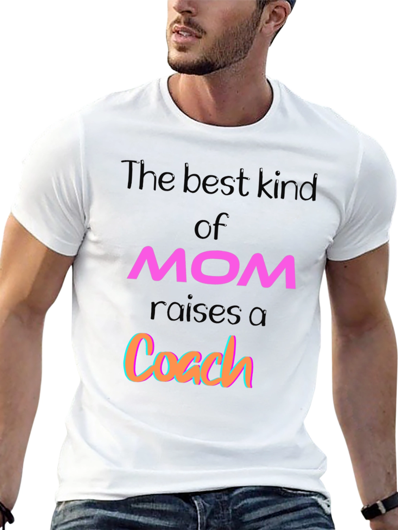Best Kind of Mom Raises a Coach Graphic T-Shirt