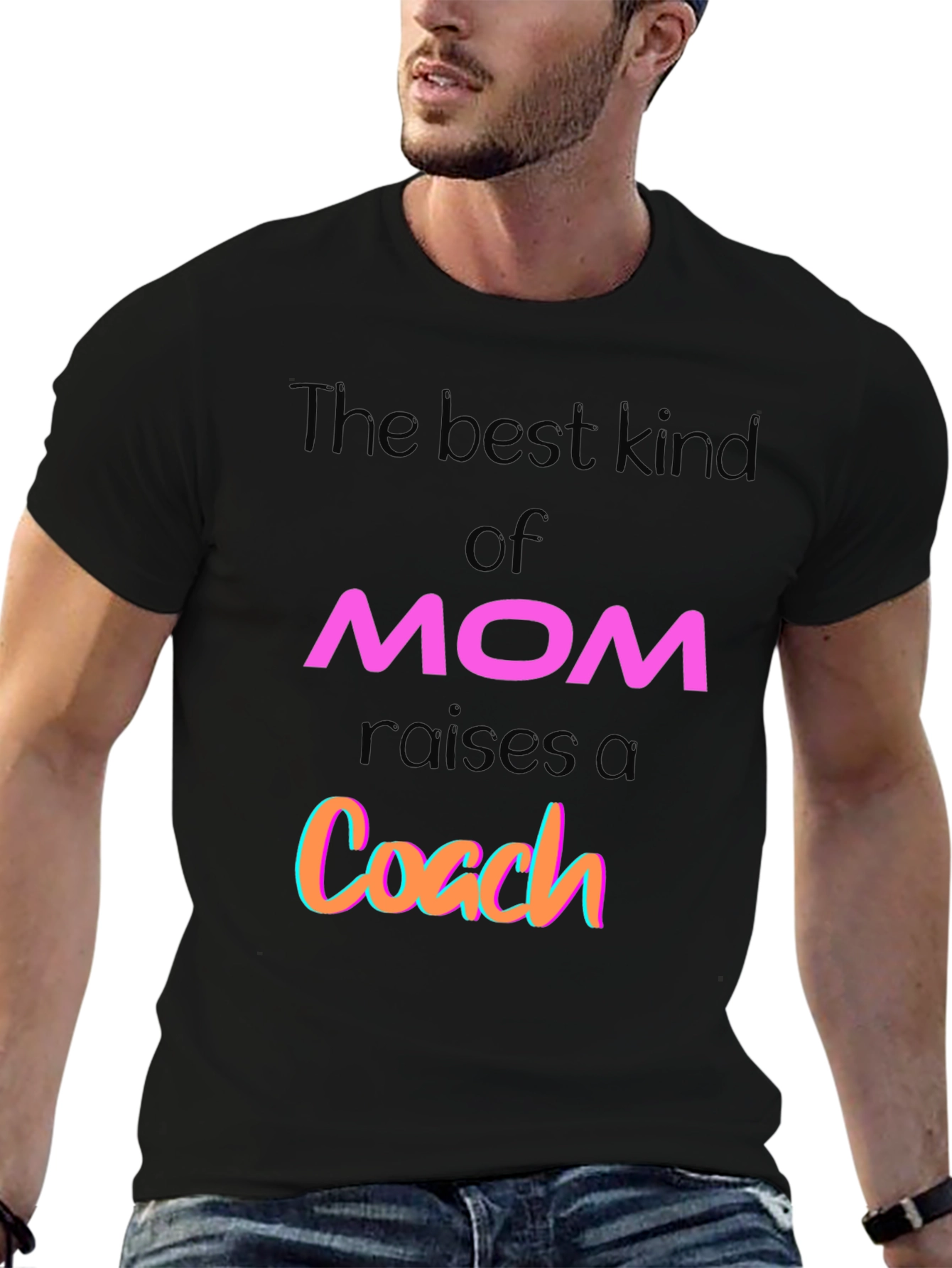 Best Kind of Mom Raises a Coach Graphic T-Shirt