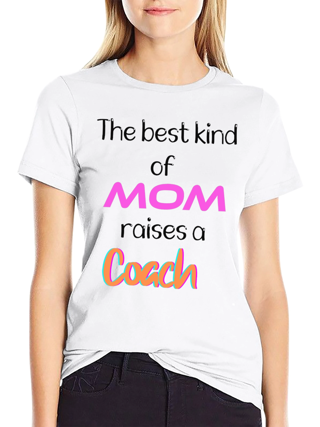 Best Kind of Mom Raises a Coach Graphic T-Shirt