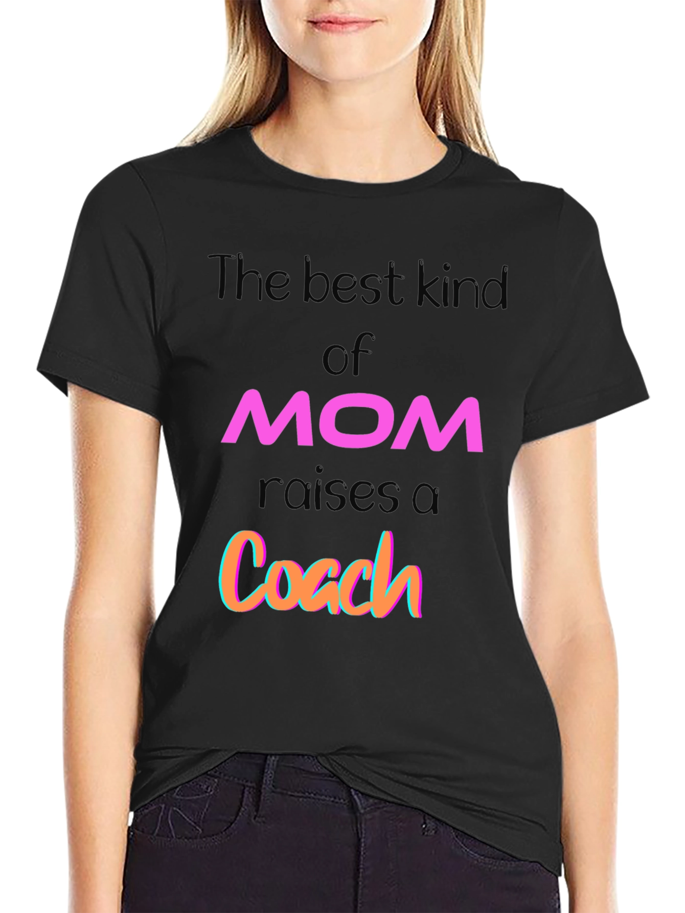 Best Kind of Mom Raises a Coach Graphic T-Shirt