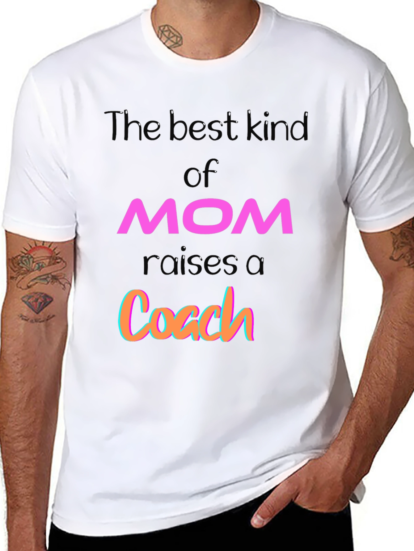 Best Kind of Mom Raises a Coach Graphic T-Shirt