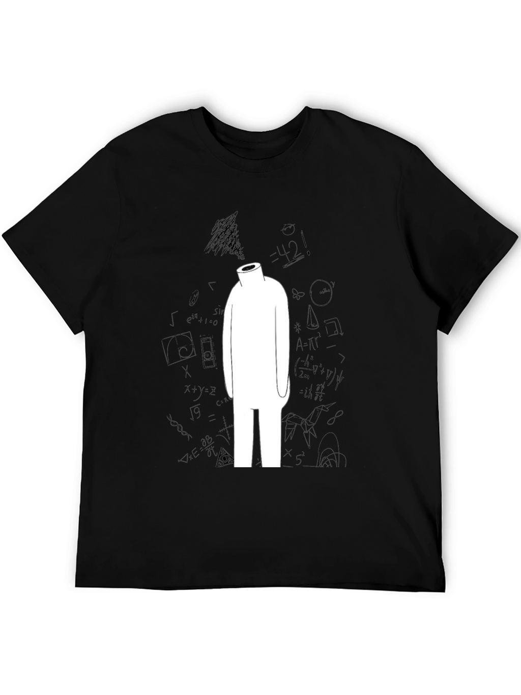 Abstract Math T-Shirt - Black