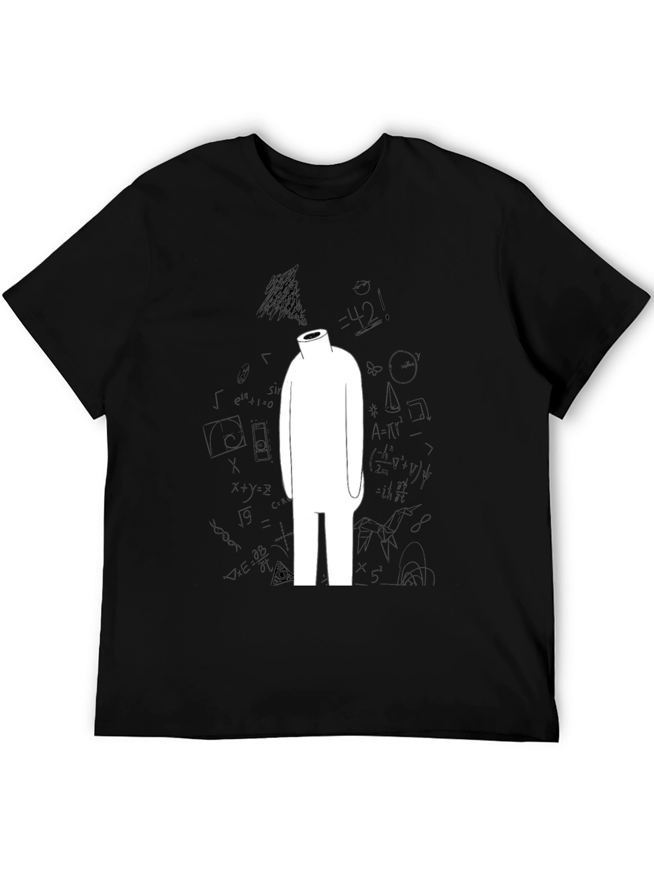 Abstract Math T-Shirt - Black