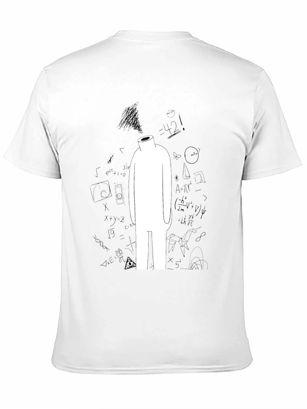 Abstract Math T-Shirt - Black