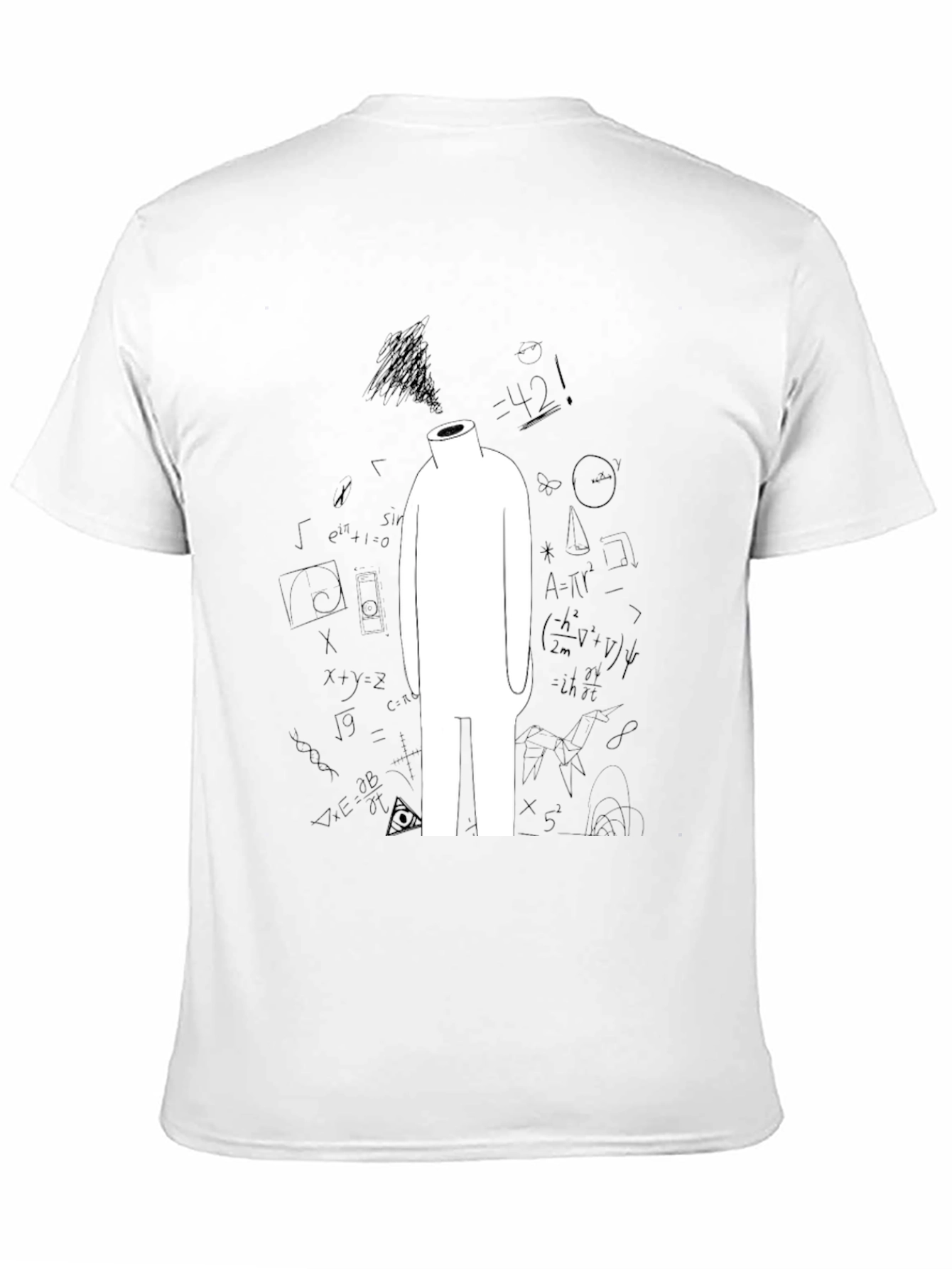 Abstract Math T-Shirt - Black