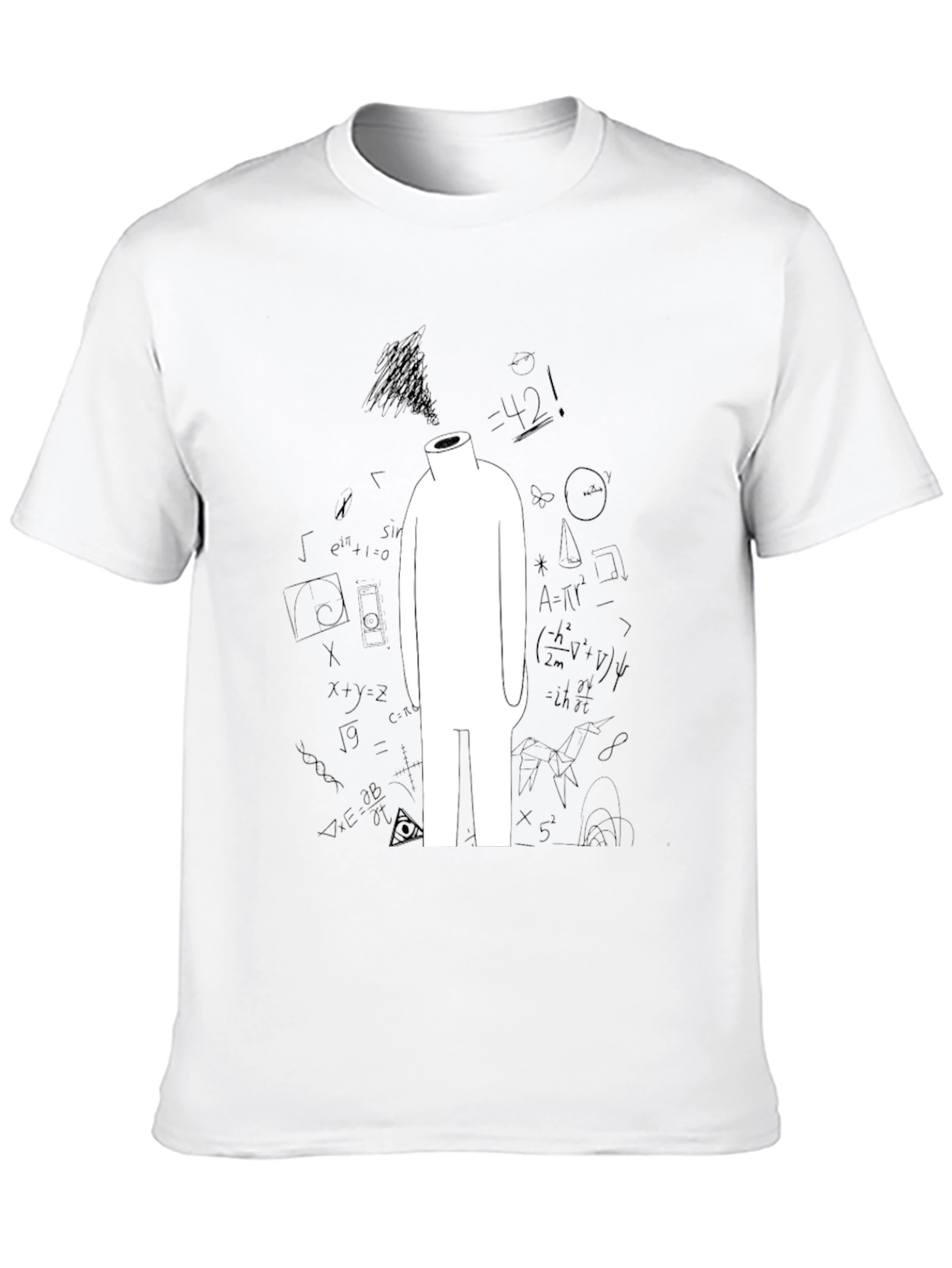 Abstract Math T-Shirt - Black