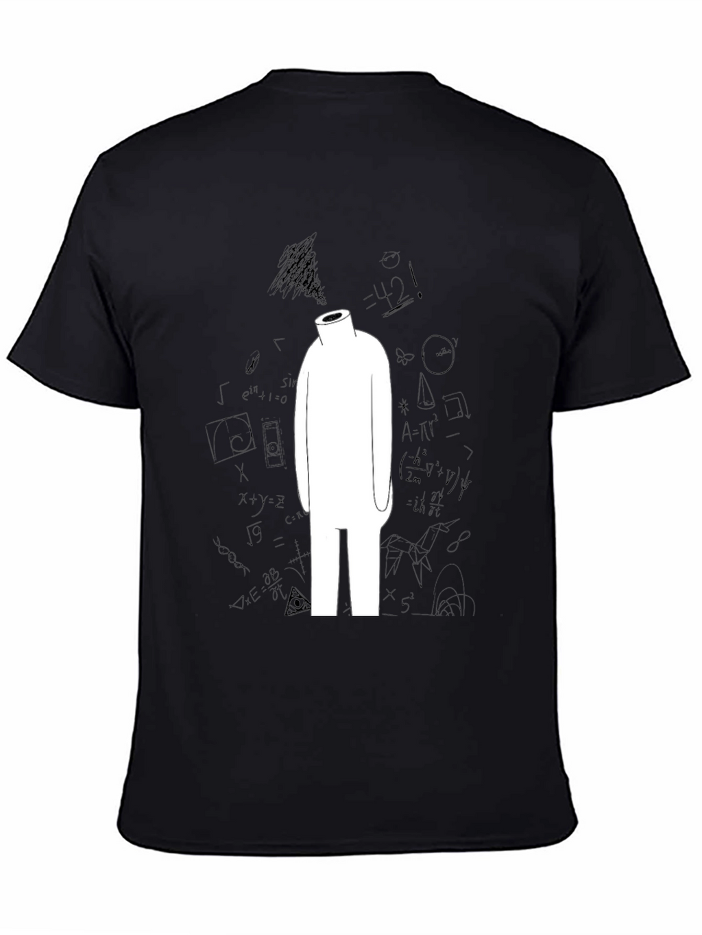 Abstract Math T-Shirt - Black