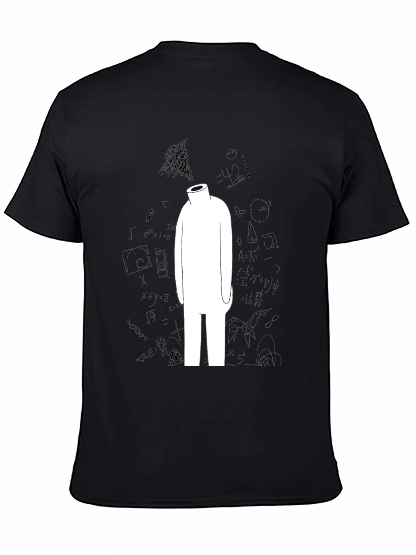 Abstract Math T-Shirt - Black