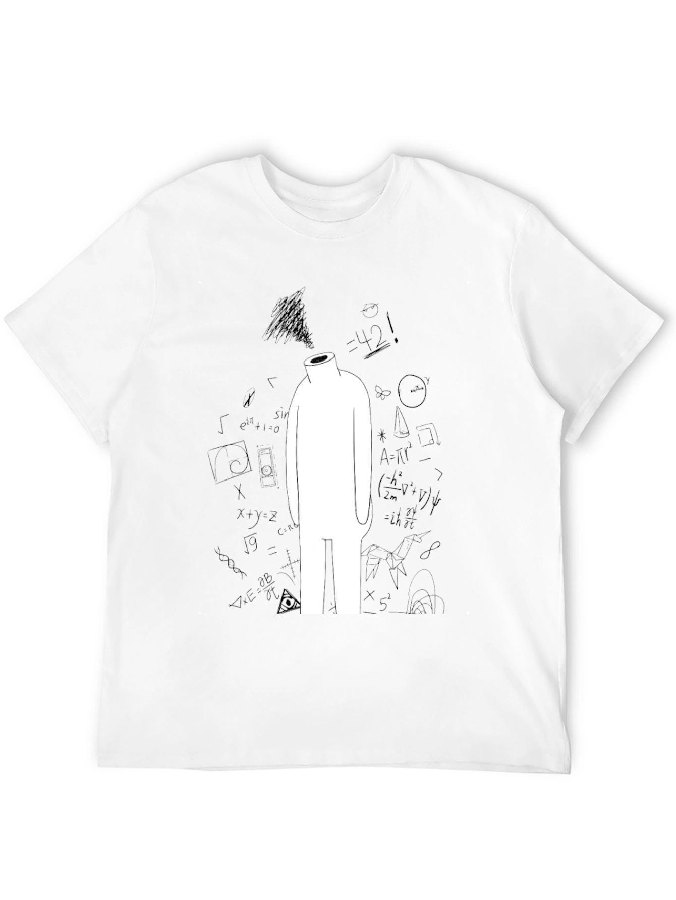 Abstract Math T-Shirt - Black